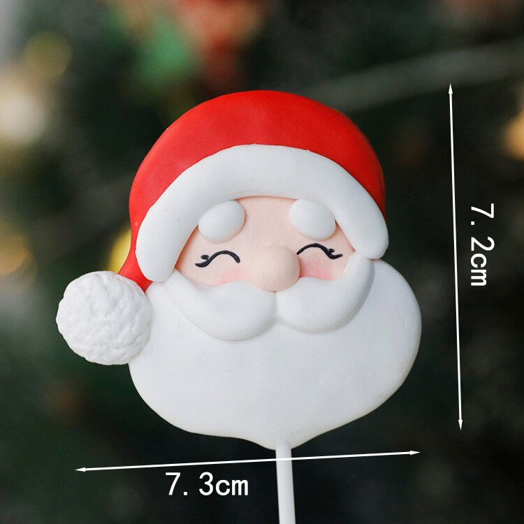 Costume de noël rose en fil d'arbre | Décorations de princesse de neige pour filles, décoration de gâteau, fournitures pour fête d'enfants, pour la pâtisserie, adorables: Santa Claus A