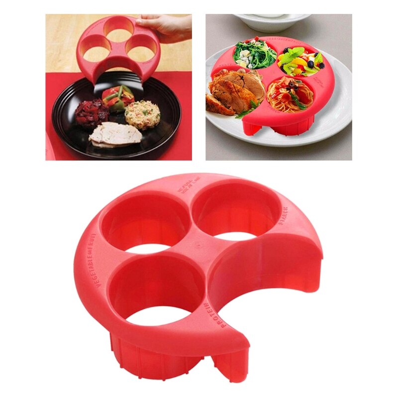 Diet Control Plate Measures your Food Right on the Plate Home Keep Healthy Diet Portion Control Weight Loss Plate