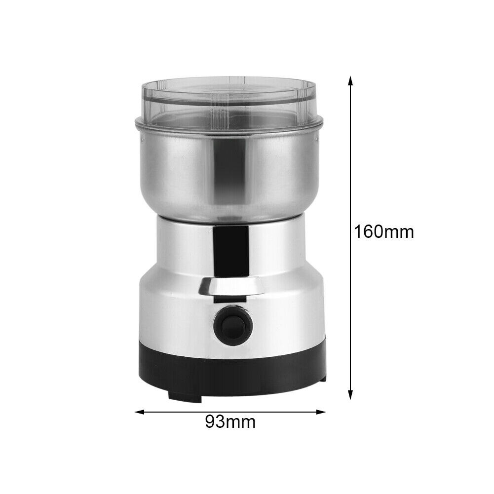 Electric Coffee Grinder 220V Electric Stainless Steel Grinding Coffee Bean Milling Machine Home Office Coffee Machine Multi-Use