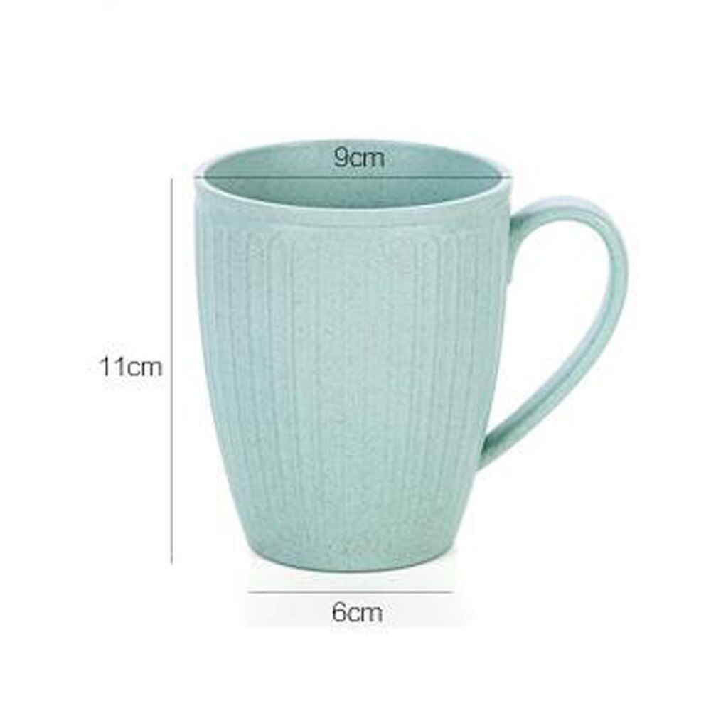 Mug Wheat Straw Mate Cup Brush Teeth Cup Bathroom Tumblers Mouthwash Cup Drinking Water Cup Bathroom Accessories
