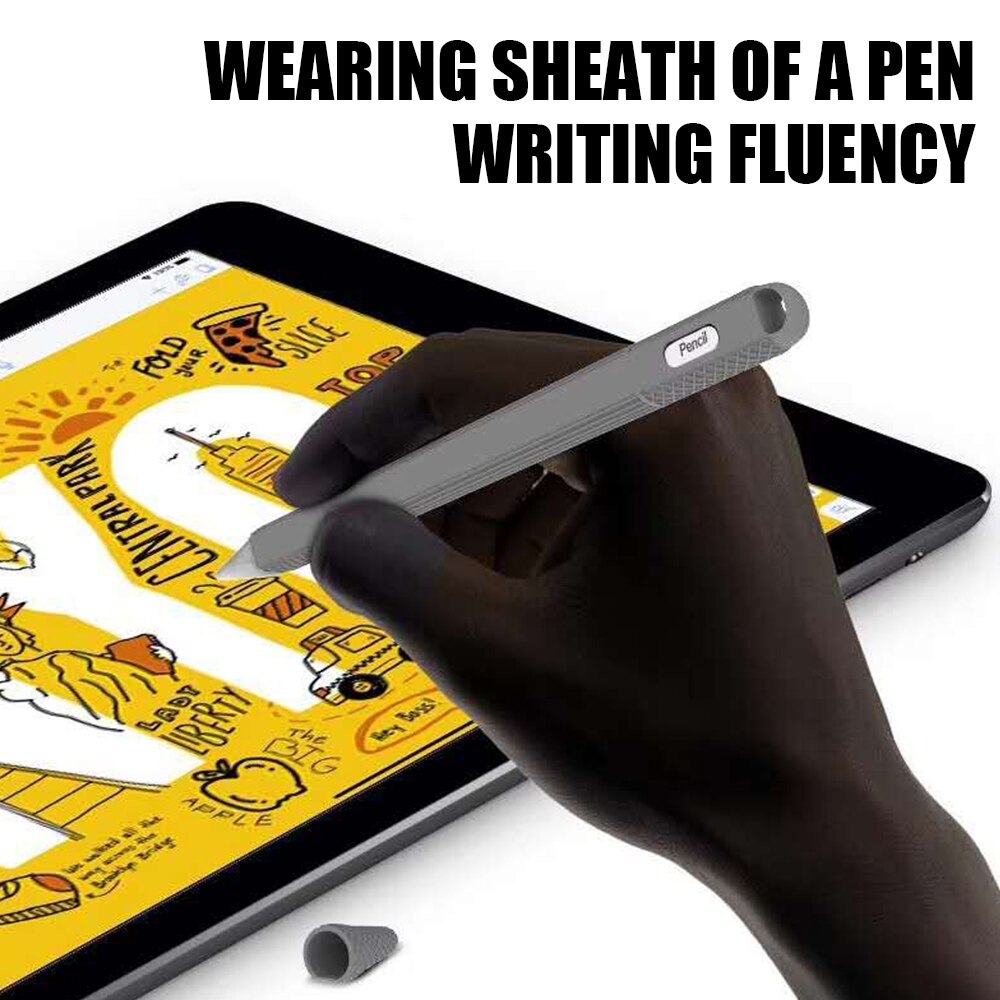 Funda de silicona suave para Apple Pencil 2. ª generación, Pencil2 para iPad, tapa, soporte para tableta, TouchPen, Stylus, funda