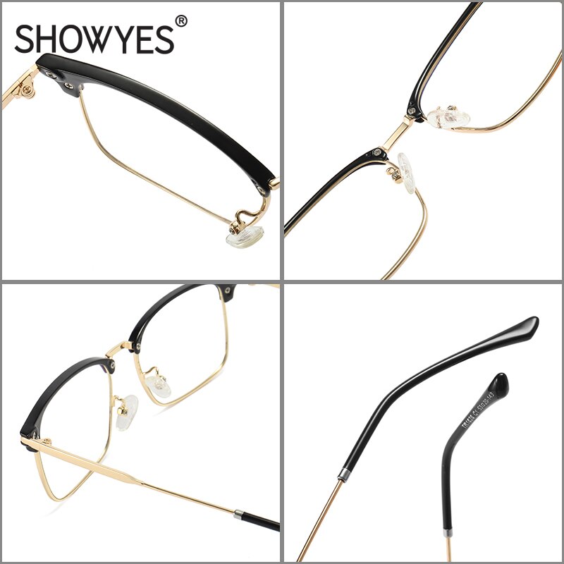 Blue Light Filter Glasses Anti Radiation Plain Eyeglasses Square Frames High Clear Lenses Anti Blue Ray Computer Spectacles 005