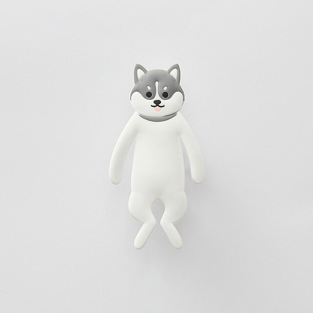 Cartoon Animal Hook Family Decorative Key Wall Crochet Holder Removable Kitchen Hooks Fridge Hook Kids Home Decoration: A