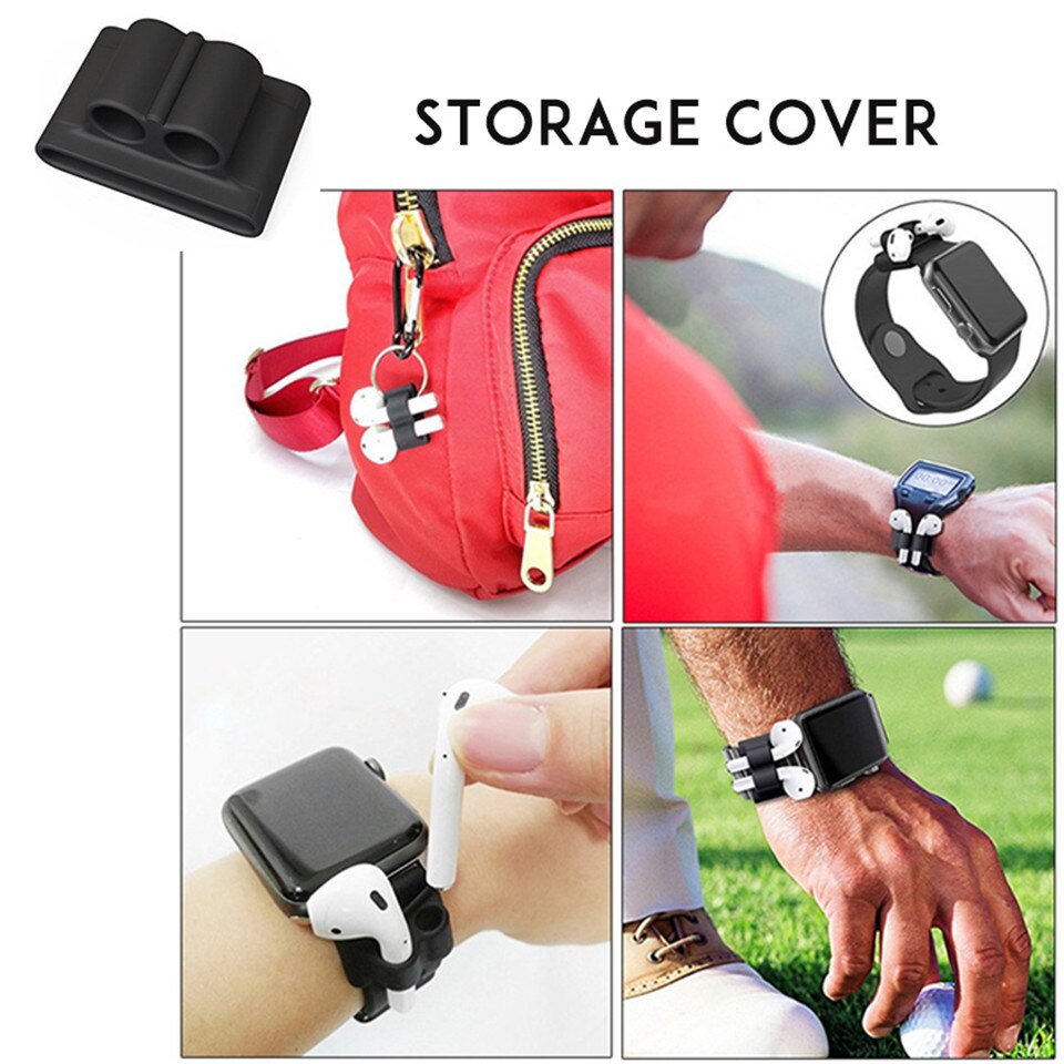 6 In-1 Case Lanyard Karabijnhaak Beschermhoes Voor Airpods 2 3 Hoofdtelefoon Siliconen Cover Voor Air Pods 2 3 Pro Case Accessoires Doos