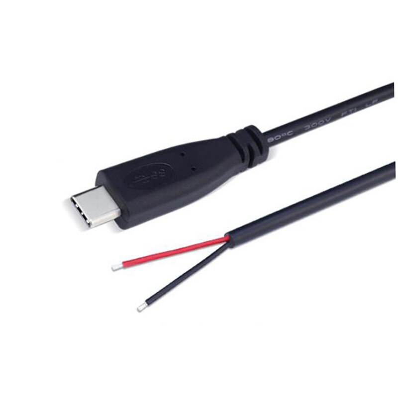 25cm USB 2.0 Type-C Power Supply Extension Wire Cable Charger Connector Male Female Plug 2-pin 4-pin Data line 1pcs/5pcs: 2-pin male / 5pcs