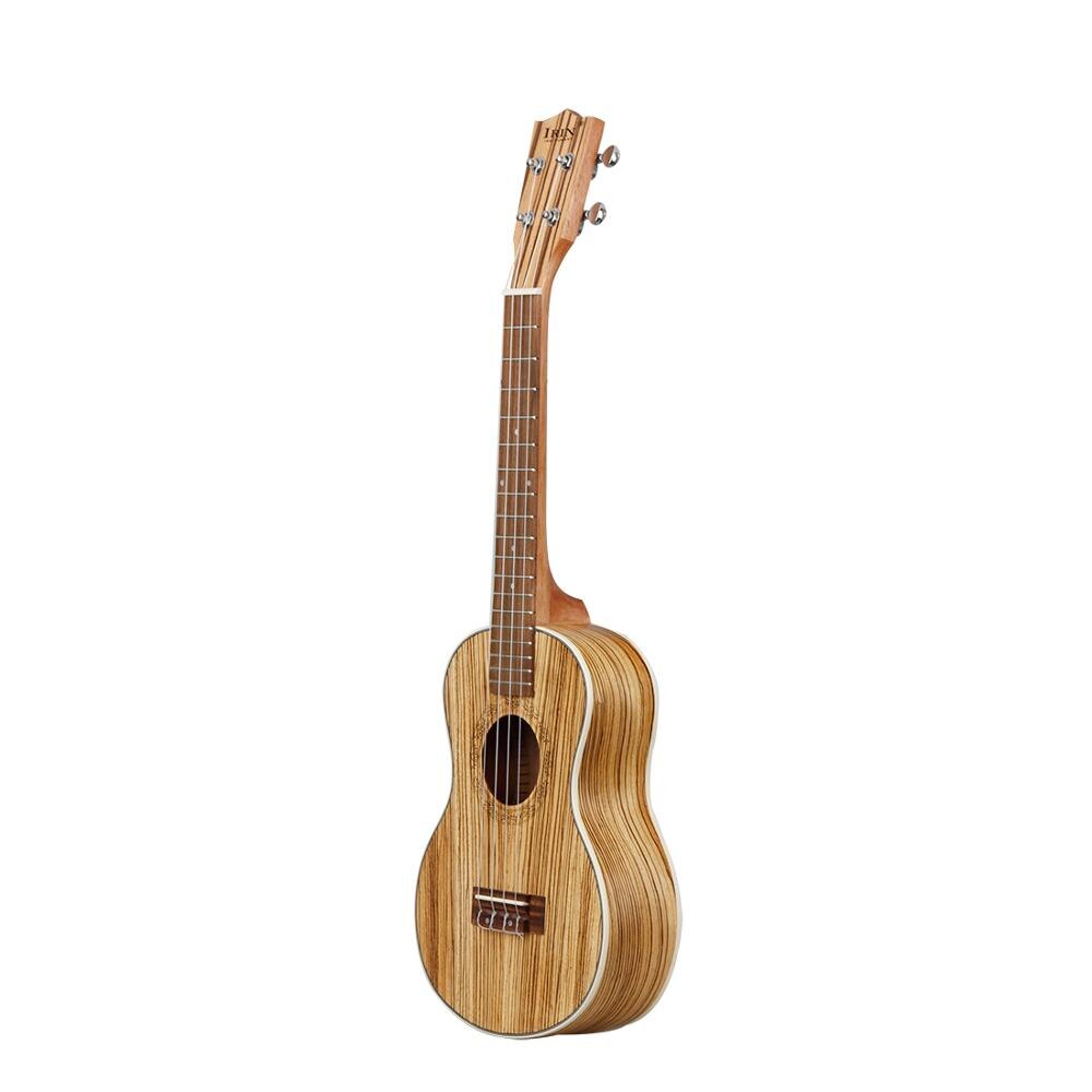 IRIN zebra drewno ukulele 21/24/26 Cal mała gitara akustyczna z worek strunowy Capo akcesoria robić paska zestaw 4 struny Ukelele