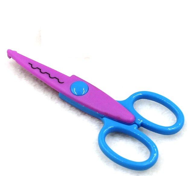 Children's Safety Scissors 0-6 Years Old Primary School Students Hand-made Plastic Babies with Children's Kindergarten Art Cla: Number 4