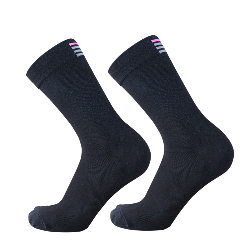 New rapha Road Bike Striped Socks Men and Women Breathable Bike Socks Outdoor Sports Racing Cycling Socks: A grey