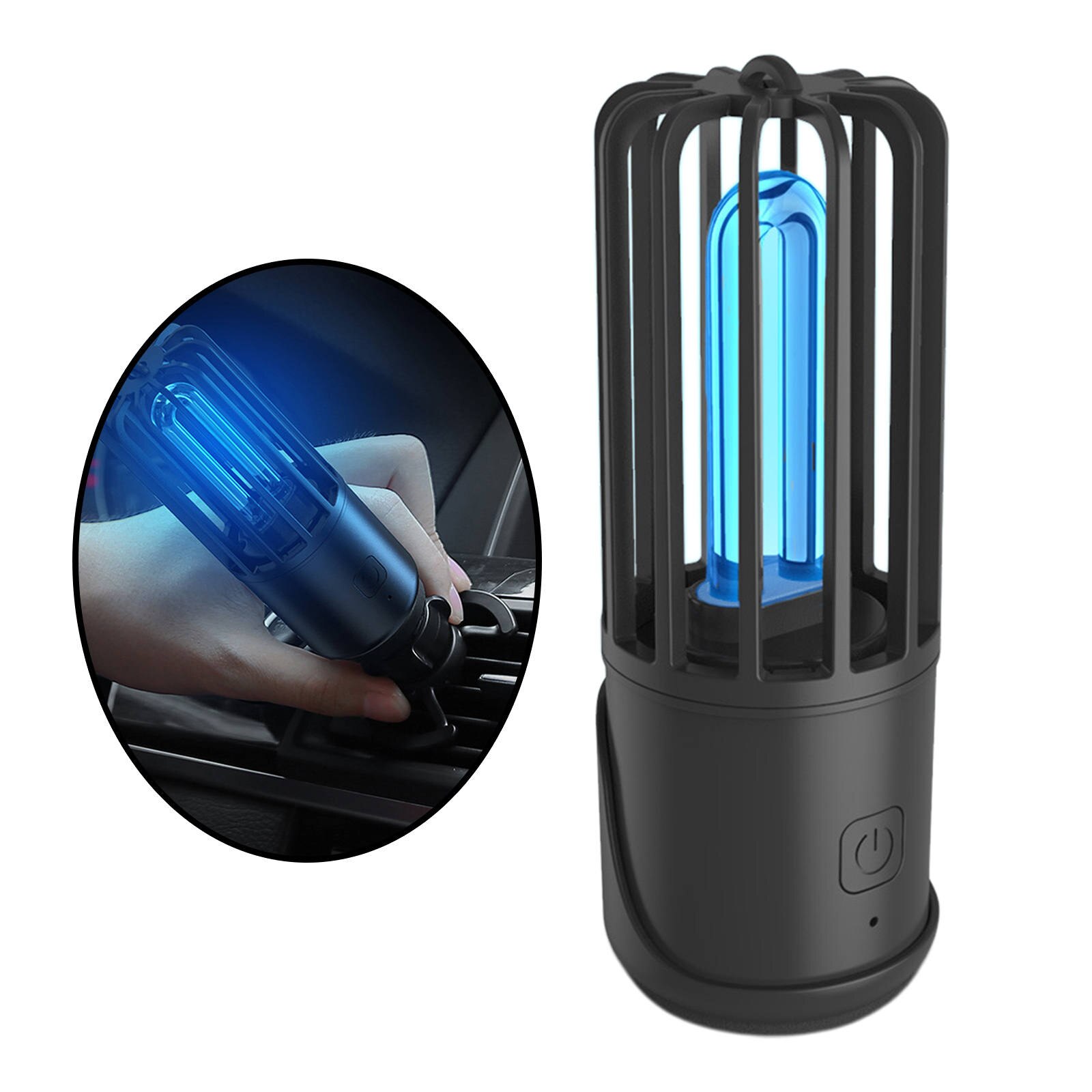 UVC UV Light Sanitizer lamp Ultraviolet Ozone Bacteria for Small Spaces Travel Office Bedroom Car Rechargeable