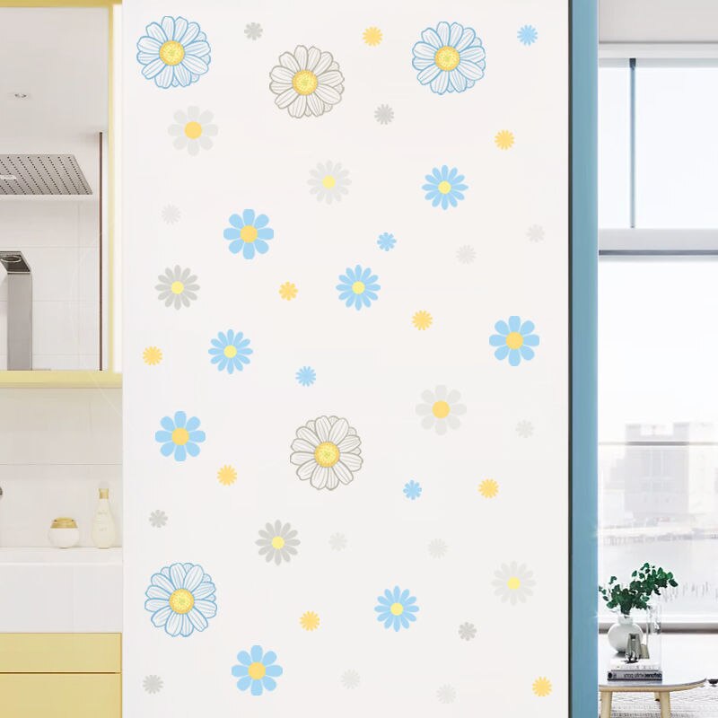 Decoración de pared con flores pequeñas para habitación de niños, arreglo de pared de dormitorio, bricolaje, de varias formas, 116 piezas