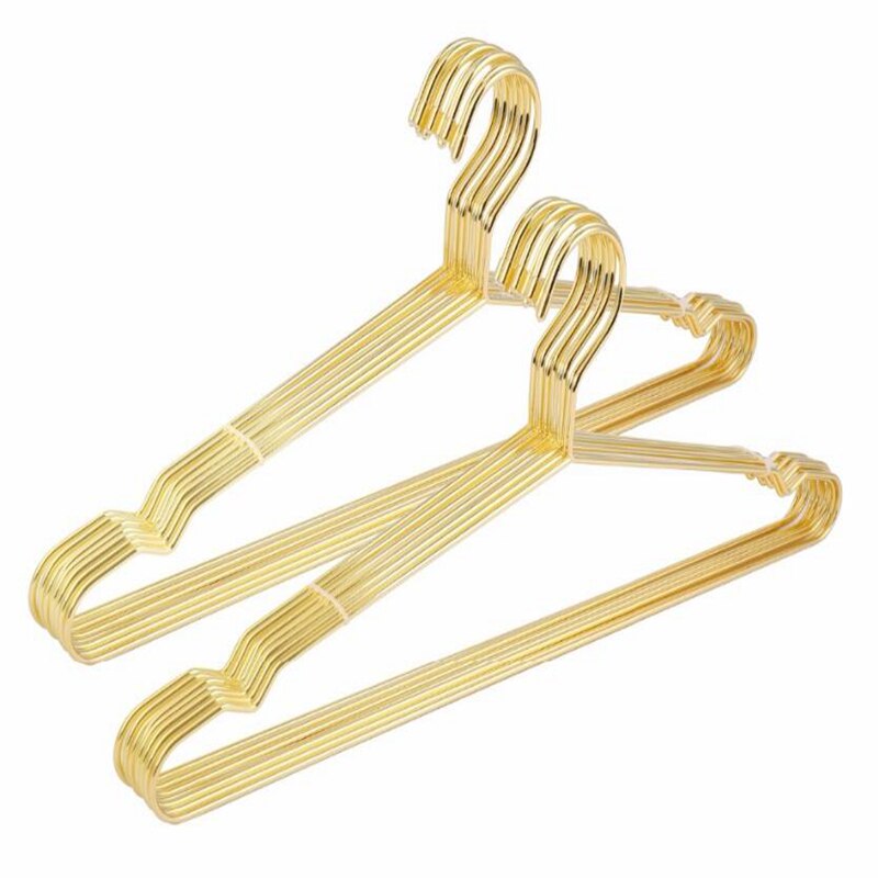 Hangerlink 42CM Gold Strong Metal Wire Hangers Clothes Hangers, Coat Hanger, Standard Suit Hangers(20 pcs/Lot)