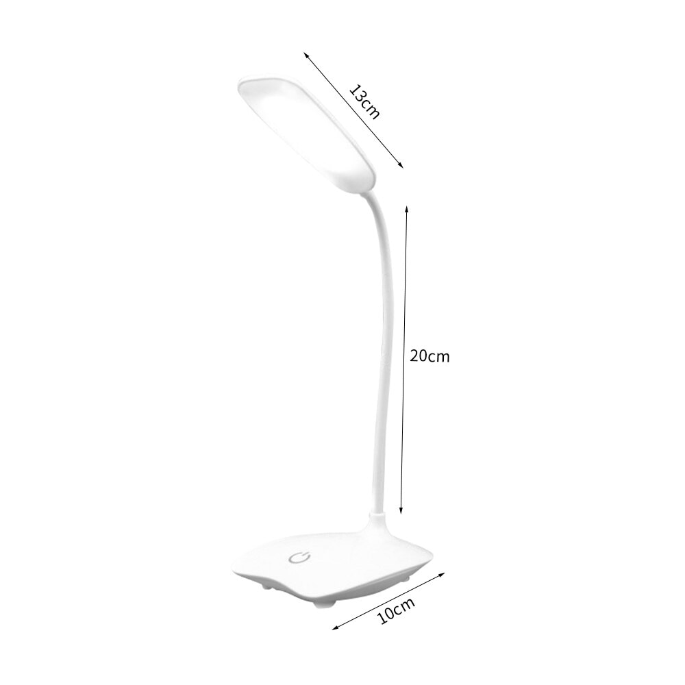 Usb genopladelig 3 modes justerbar led skrivebordslampe elev studie lys 360 graders fri led bord læselampe