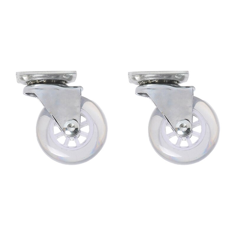 4 Pack 360 Degree Swivel Caster Wheels Heavy Duty Caster No Noise Wheels For Furniture Cabinets (3 inch with brake)sofa casters: 2Pcs no brake