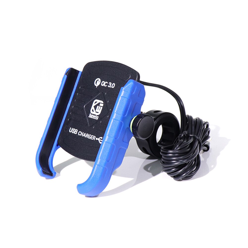 Support de téléphone pour moto avec chargeur USB QC 3.0 support de guidon moto support de chargeur sans fil pour Iphone Samsung titulaire