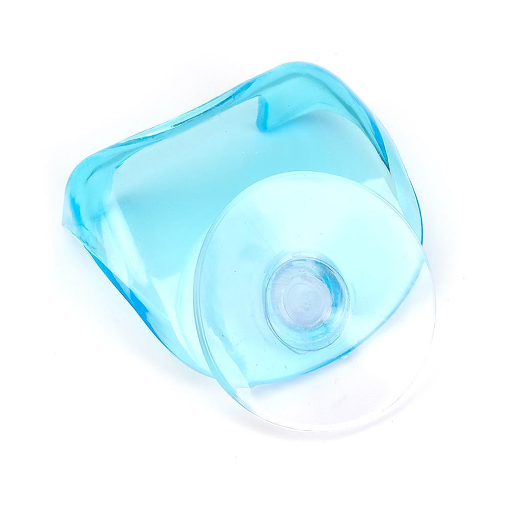 Support pour rasoir en plastique, 1 pièce, bleu clair, Super ventouses, pour salle de bain, ensemble de tasses chaudes, support ventouse D2R7