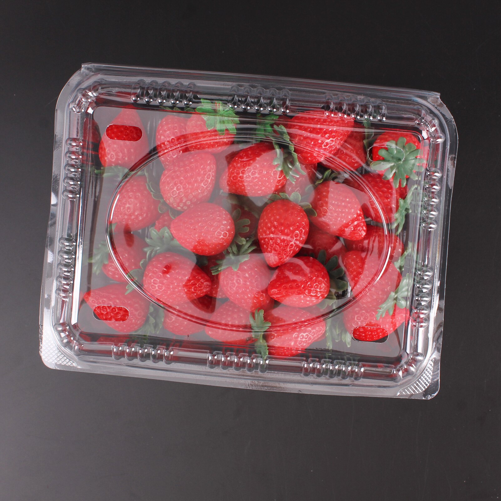 Disposable About 1000g Transparent Plastic Fruit Salad Box Fruit Box Portable out Fruit Box Lunch Box Fruit Box Packaging Box