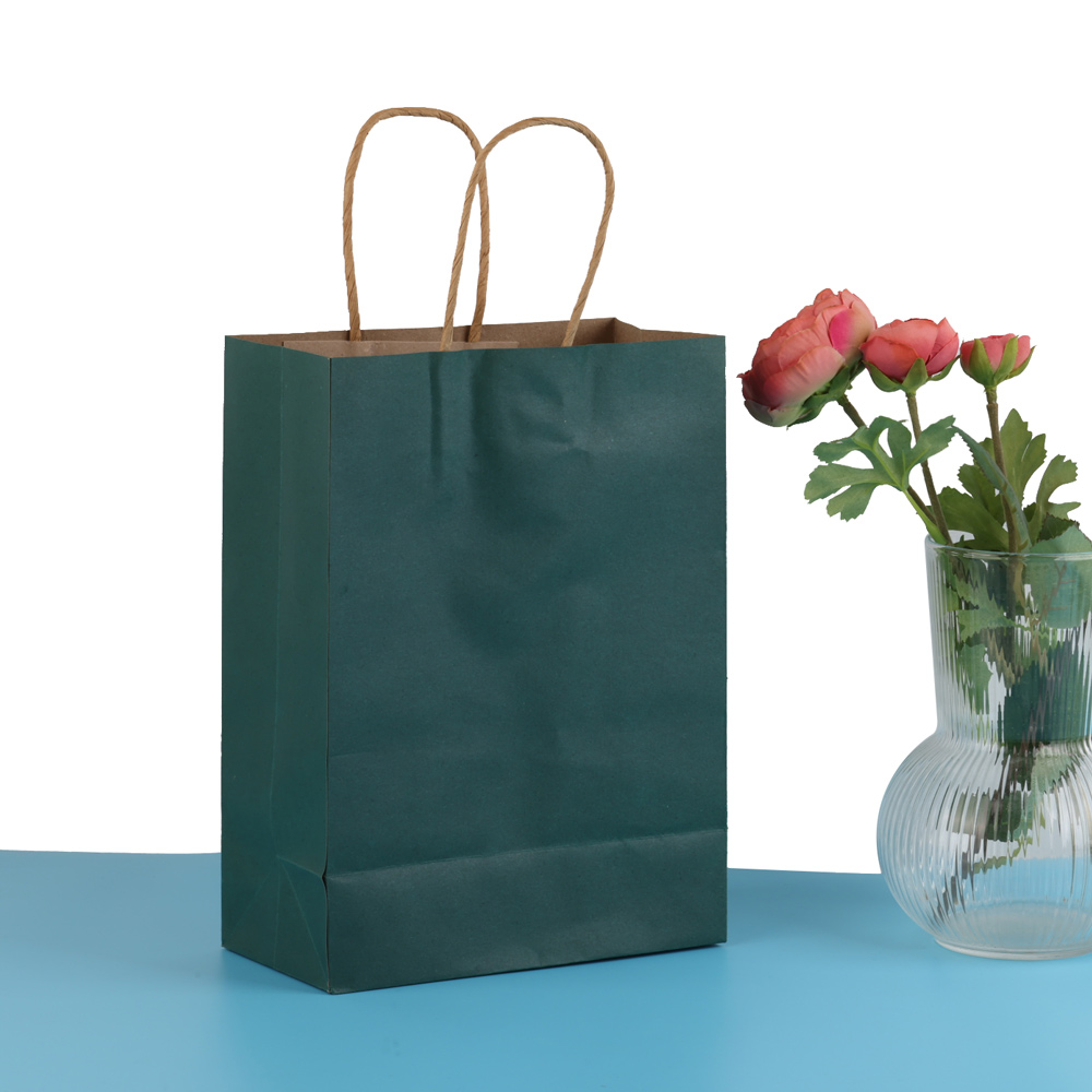 2/5/10 Stuks Kleurrijke Kraft Papieren Zakken Diy Multifunctionele Papieren Zak Met Handvatten Festival Kerst Cadeau Verpakking Zakje Boodschappentassen