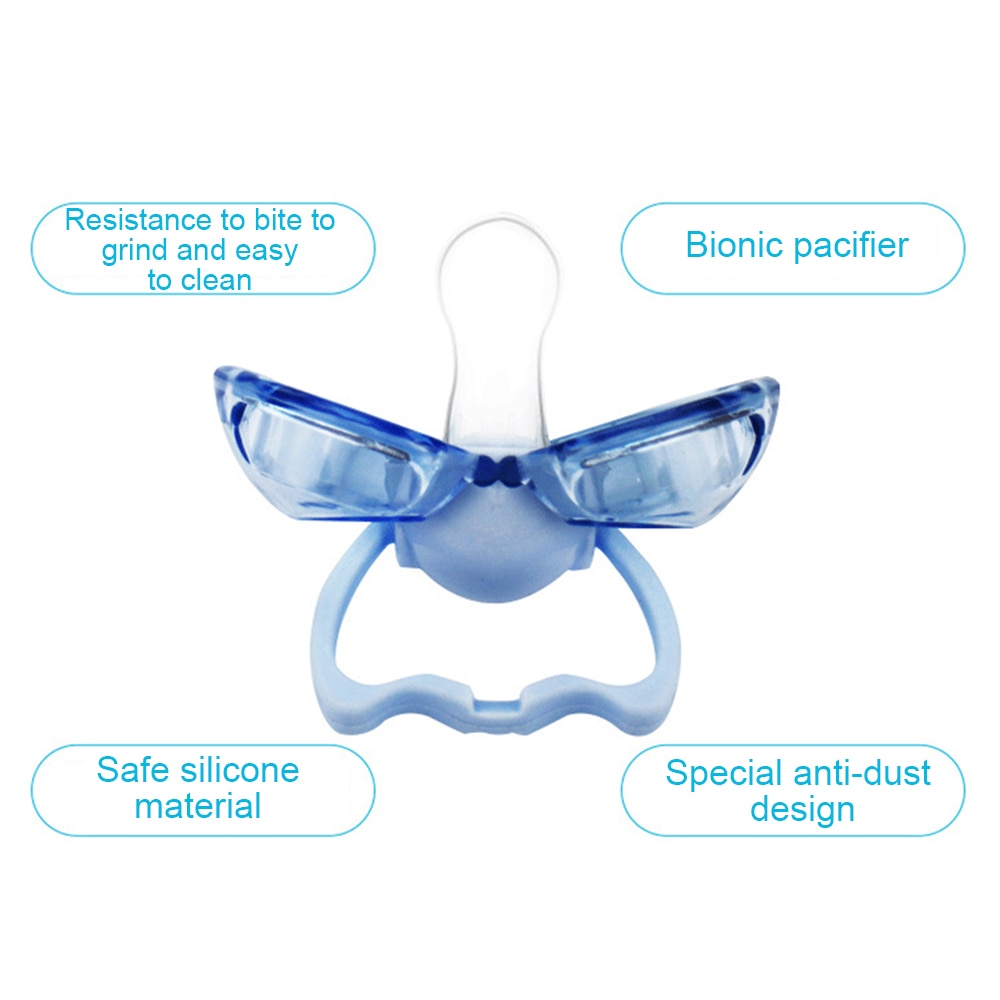 1 Piece Baby Pacifiers Silicone Baby Teeth Soothers Pacifiers Automatically Closed Infant baby Nipple Safe Food Grade Oral Care