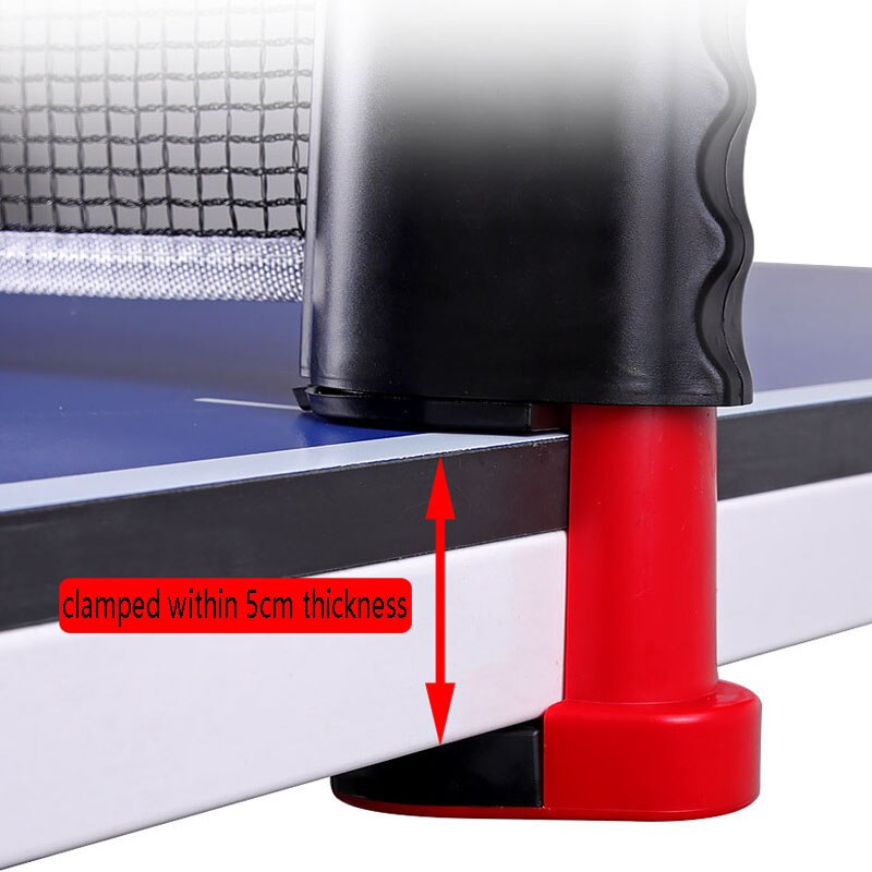 1 Pair Table Tennis Net Portable Retractable Ping Pong Post Net Rack For Any Table Table Tennis Rack Replace Kit Ping Pong Set