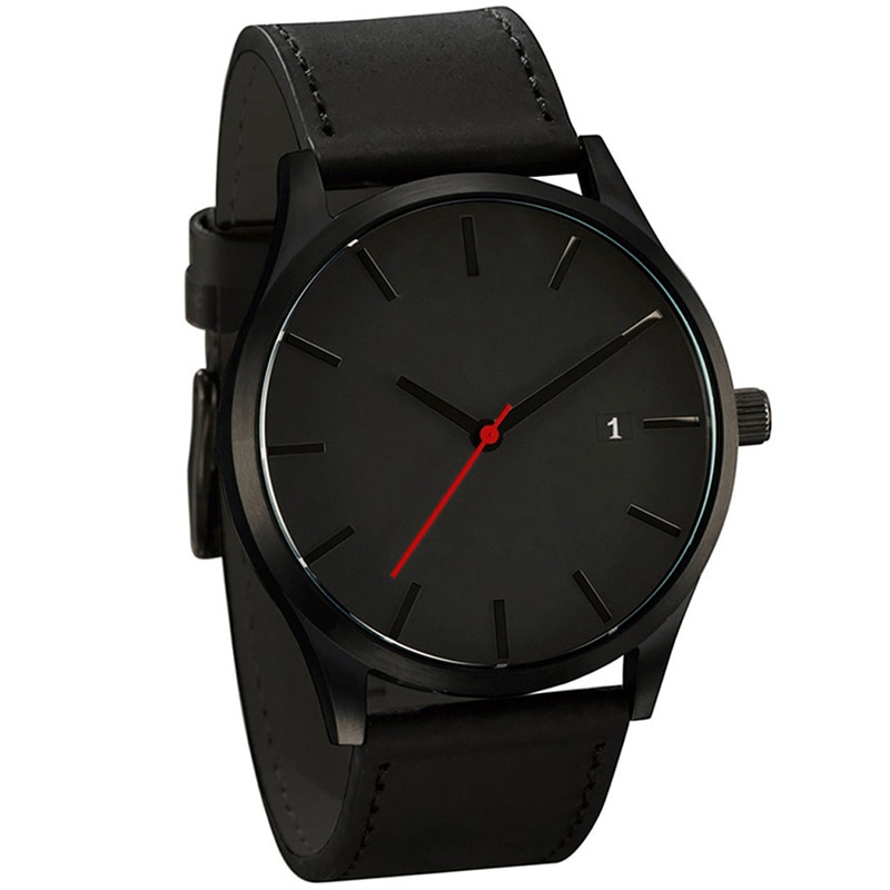 Montre hombre herrklockor läder sport quartz klocka herr casual man erkek kol saati armbandsur relogio masculino