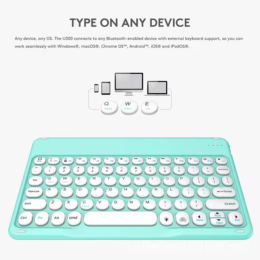 10inch Bluetooth Keyboard Mouse Russian French Arabic Spanish Teclado Keyboard for Android Samsung Windows iOS Phone Keyboard