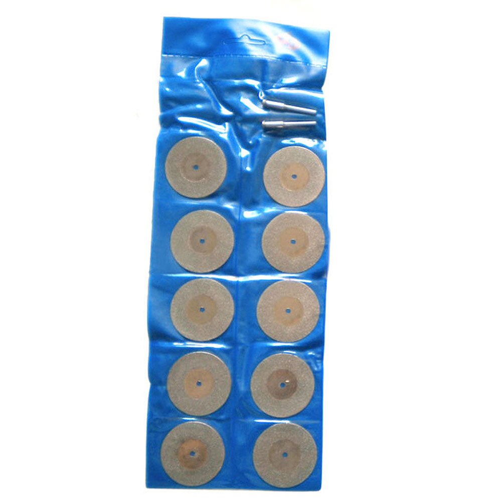 10Pcs/ Set 50mm Diamond Glass Coated Rotary Cutting Cut Off Blade Wheels for Cutting Grinding Of Glass Marble Tile Granite --M25