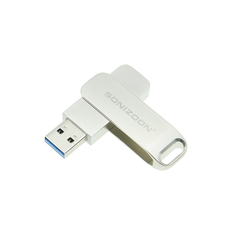 SONIZOON – clé USB 3.0 rotative, support à mémoire de 256 go et 128 go, support à mémoire stable, haute vitesse, pour