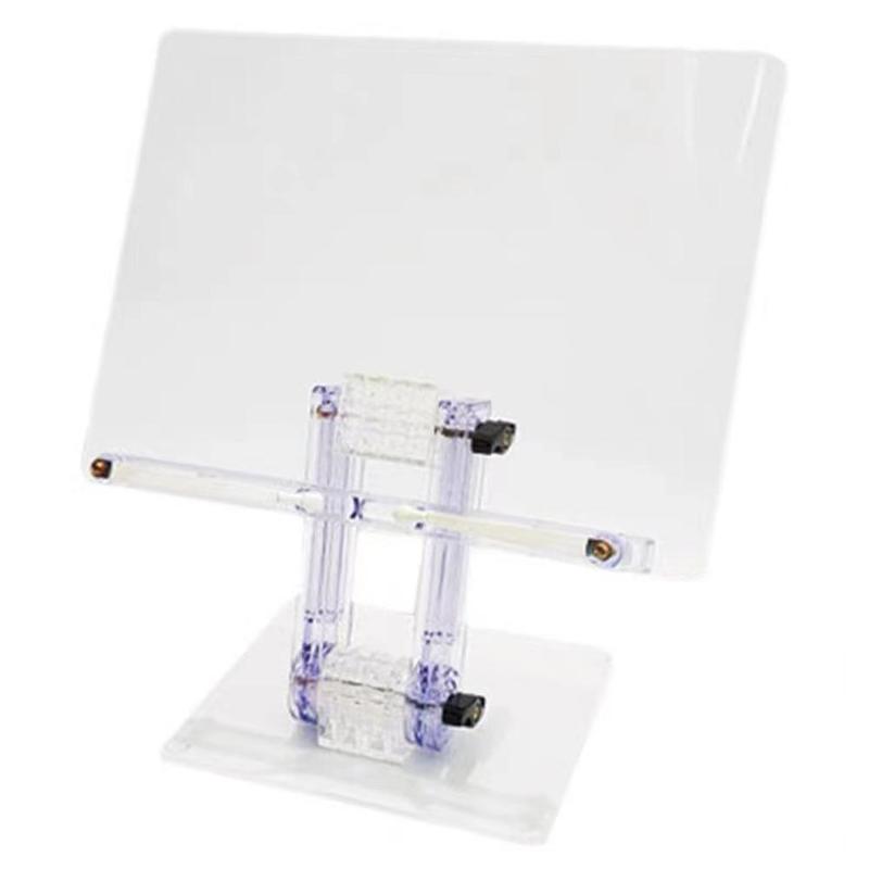Multifunctional transparent adjustable acrylic holder for ipad reading book stand holder school stationery: Default Title