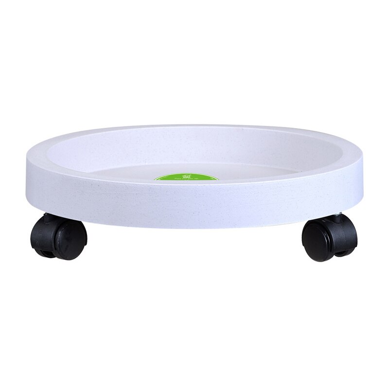 Plant Round Movable Flower Pot Tray Holder With Caster Wheels Dolly Pallet rotate 360 degrees Resin Caster Wheel Plant Tray