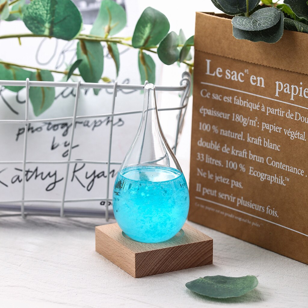Unique Weather Crystal Bottle Water Shape Glass Decor home borosilicate droplet ornaments Home Decor Crafts1221: BU