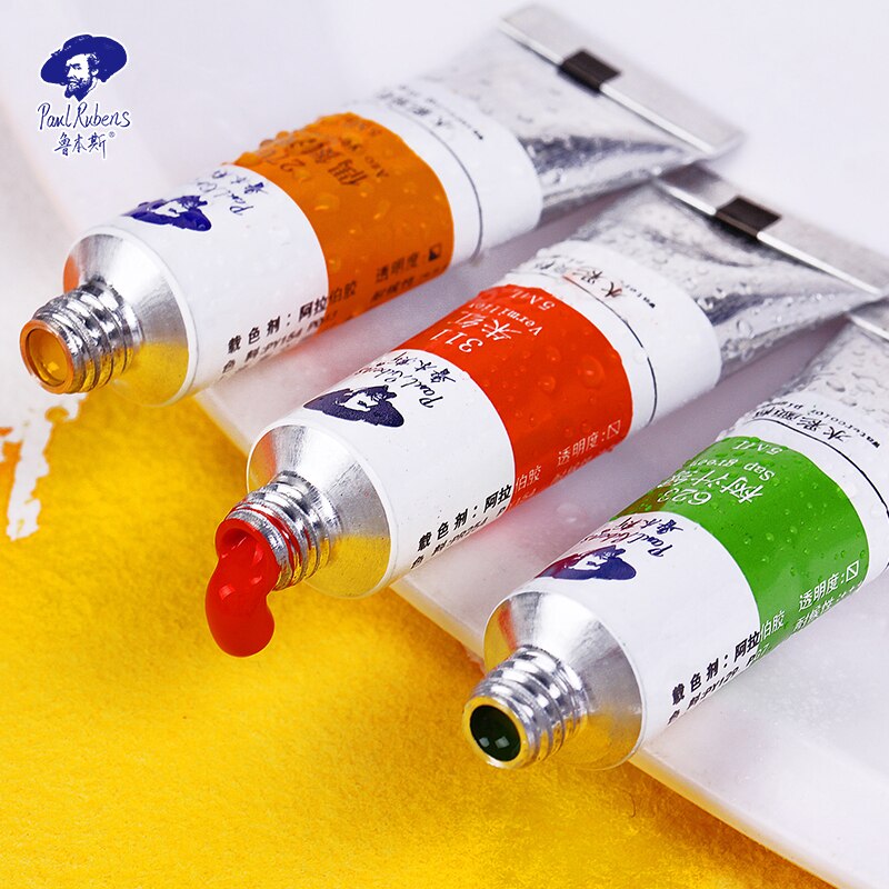 Offizielle Paul Rubens 5ml Aquarell Farben Rohre Caroline Serie 20 farben Pigment für Anfänger Student Kunst lieferant
