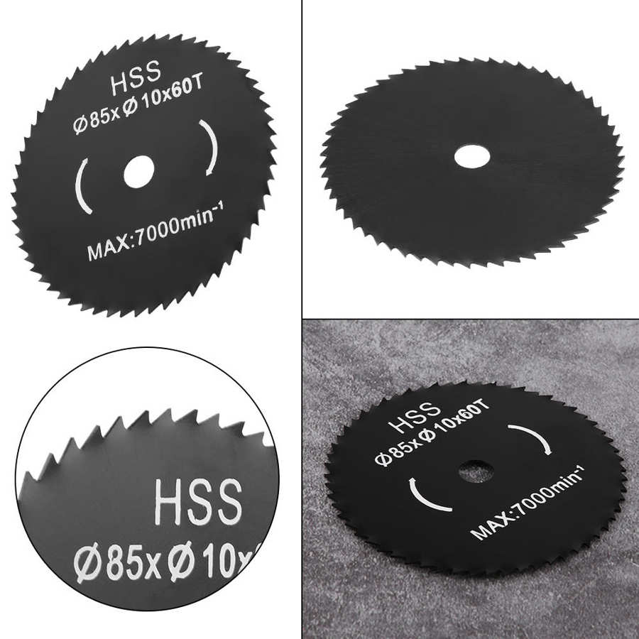 85*10mm 60 Teeth High Steel Circular Disc Cutter Cutting Tool