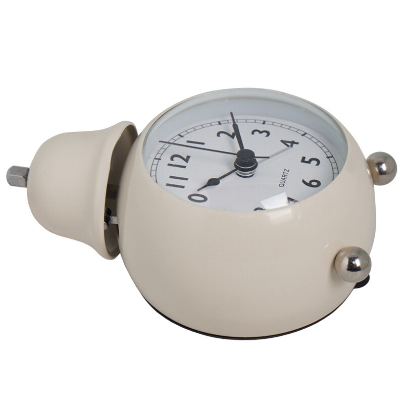 Alarm Clock,Bedside Analog Alarm Clock For Bedroom Battery Operated Round Clock For Room Decoration
