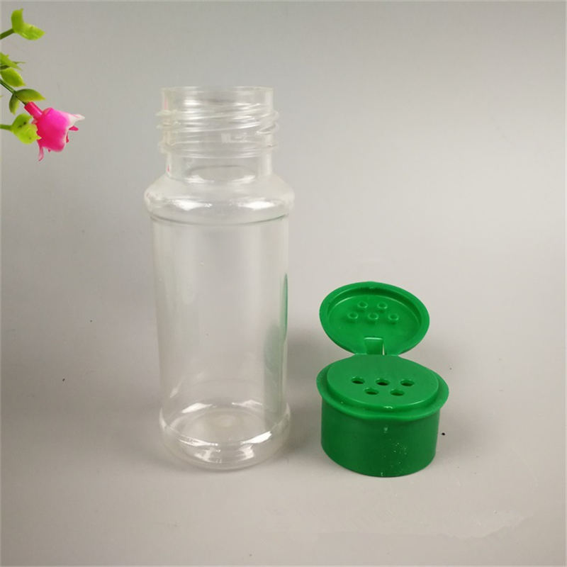 4 unids/set de plástico, sal, pimienta, aceite vinagre Cruet de la coctelera de barbacoa condimento puede botella transparente olla cocina Accesorios