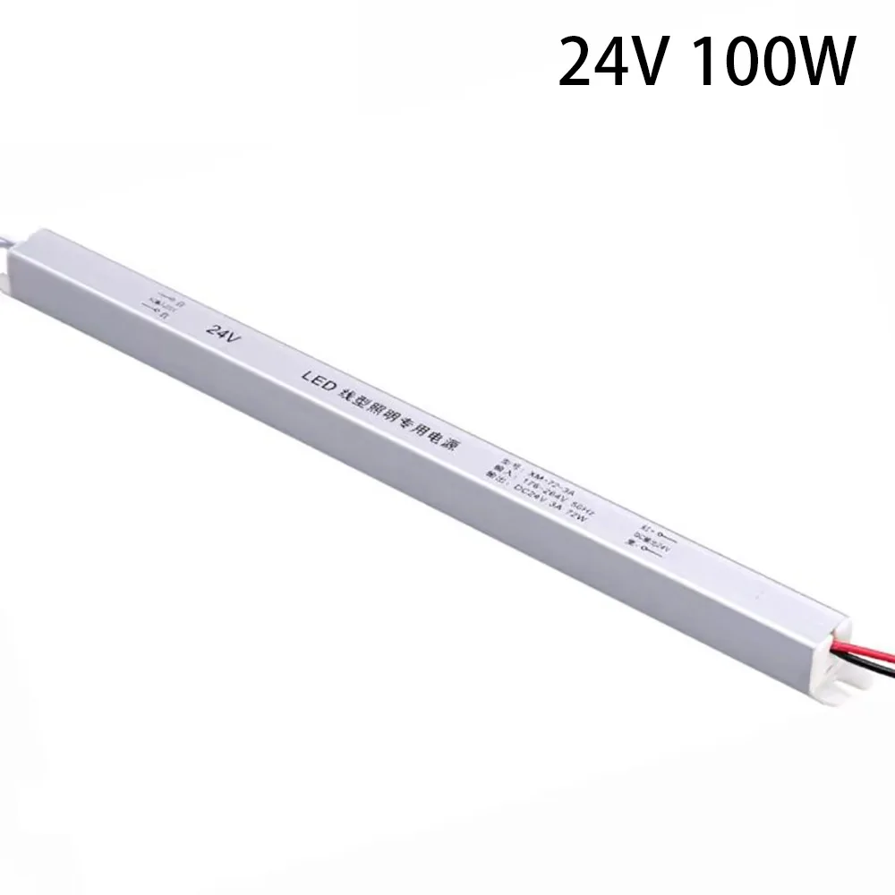 LED Driver Power Supply Lighting Transformer Switching LED Driver AC220V To DC 12V/24V Board Power Part For LED Light Strip Lamp: Silver