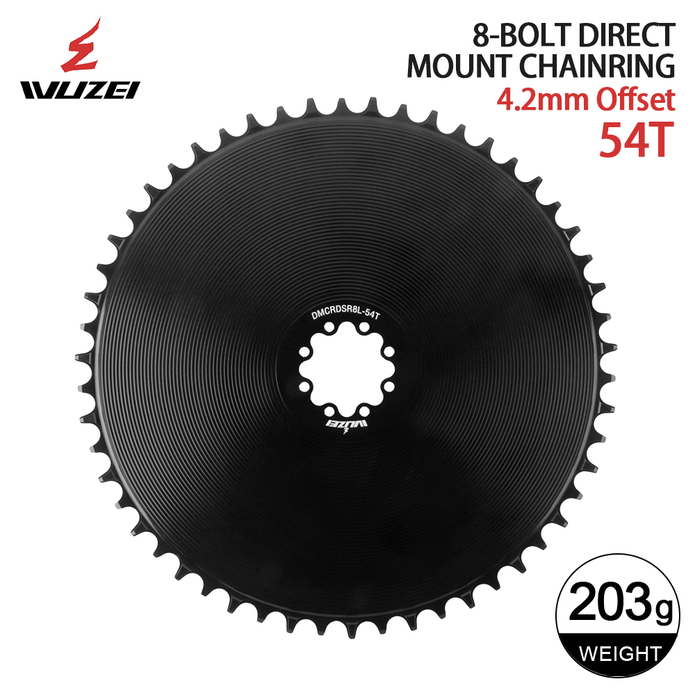 WUZEI-plato cerrado de 8 pernos, 4,2mm, 40-58T, para SRAM FORCE AXS, manivela de 12V, piñón de montaje directo ancho y estrecho, 8/9/10/11/12S: Azul