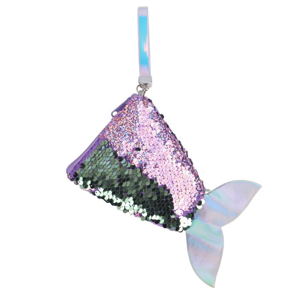 Women Mermaid Tail Sequins Coin Purse Girls Purse Bag Reversible Sequin Coin Bag Change Purse for Kids Children Bag: E