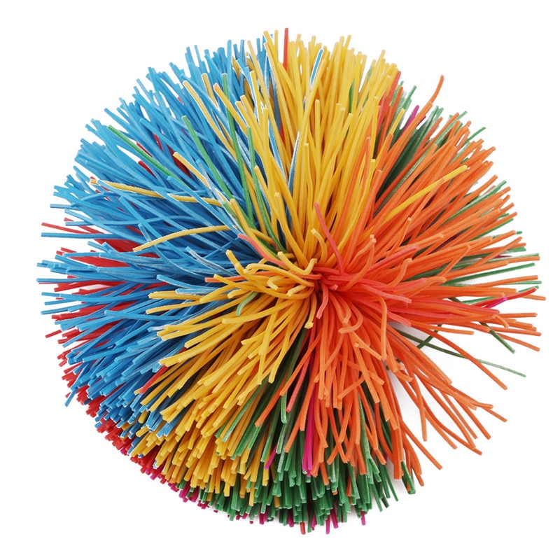 Anti-Stress 6cm/9cm Rainbow Fidget Sensory Koosh Ball Baby Funny Stretchy Ball Stress Relief Kids Autism Special Needs