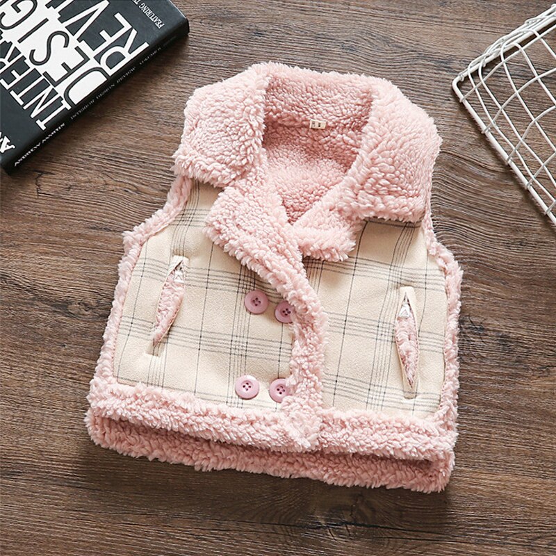 Winter Kinderen Vest Bont Baby Vest Kinderen Vest Voor Meisjes Jongens Kleding Kamizelka Dziecko Baby Meisjes Vest Peuter Kleding: 12m
