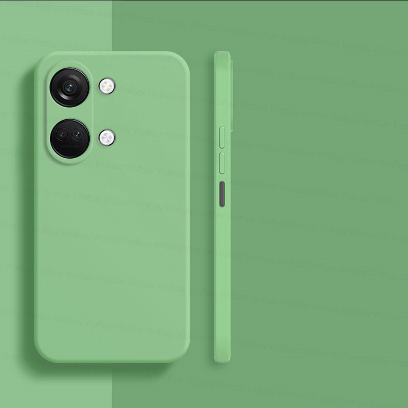 Dla OnePlus Nord 3 5G etui OnePlus Nord 2 3 5G Obudowa odporna na wstrząsy Płynny silikon TPU Tylna obudowa telefonu OnePlus Nord 3 5G: aluminium / zielony