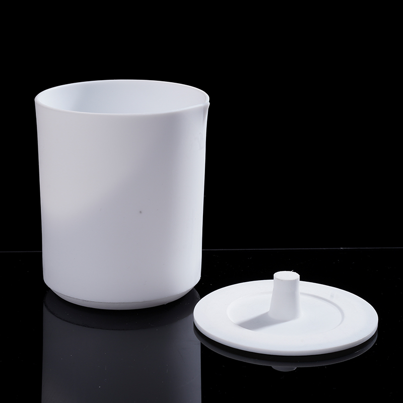 1PC 30ML-500ML White PTFE Beaker Acid And Alkali Resistant Plastic Cup Laboratory Liquid Container Refillable Bottle