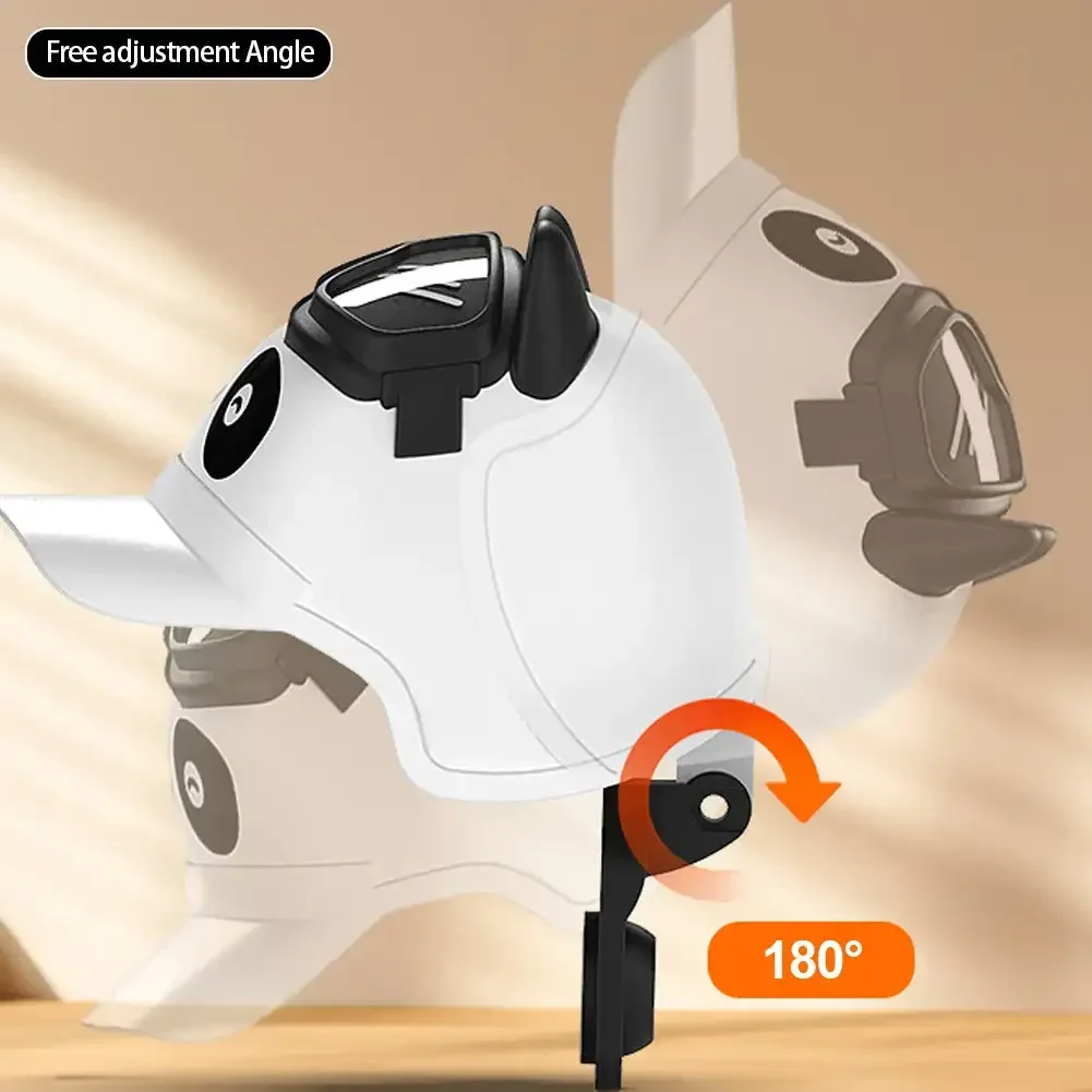 Dessin animé petit casque cavalier moto support pour téléphone portable et vélo électrique Navigation support pour téléphone pare-soleil étanche