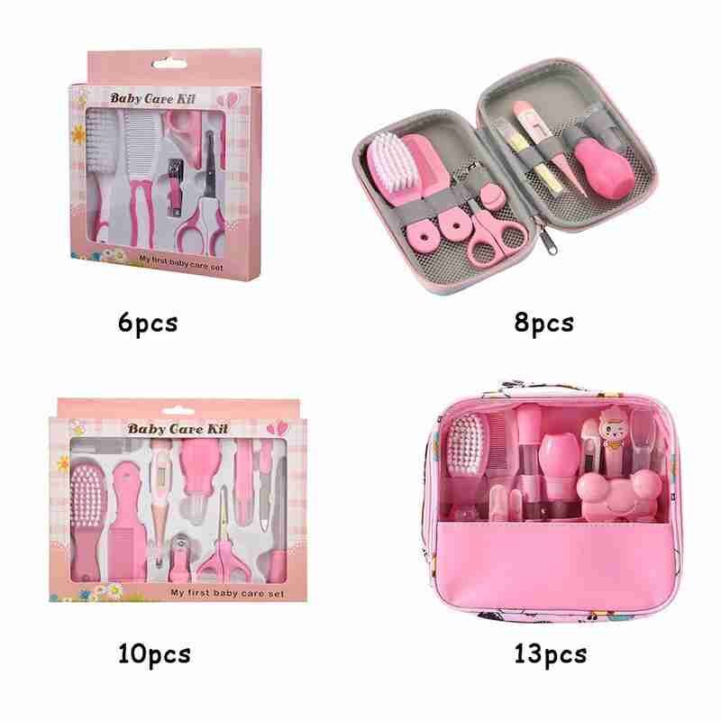 6/8/10/13 Stks/set Kinderen Care Set Baby Simulatie Gezondheid Tool Kinderen Care Polijstmachine Nail Draagbare familie Speelgoed Care Kit Bru Y0M0