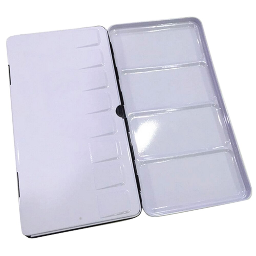 Puste stałe pudełko akwarelowe skrzynka cyna kolor wody kolor skrzynka dla 48 kolorów artysta dziecko rysunek pudełko na farby paleta materiały malarskie