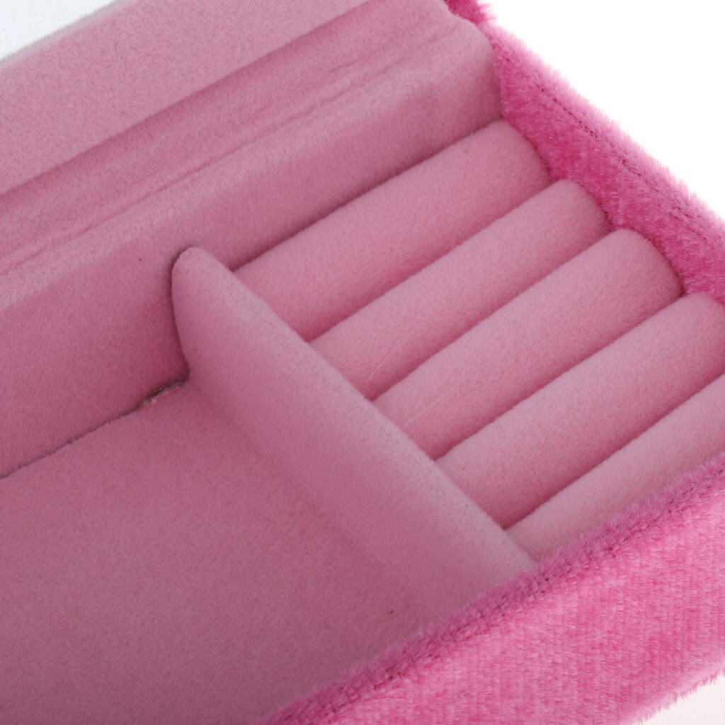 1/12 Scale Dollhouse Living Room Miniature Sofa Couch Loveseat Chair Mini Dolls House Furniture Model, Pink Jewelry Storage Box