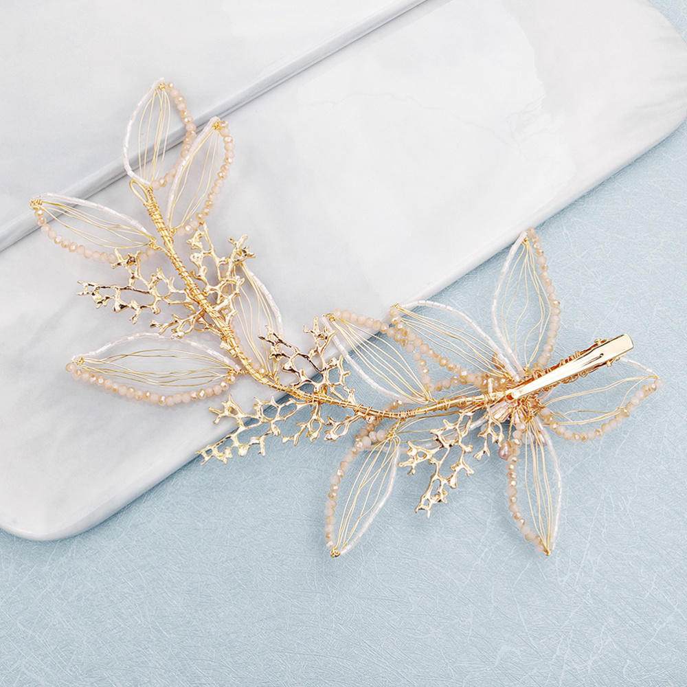 Bloem haarspeld bruidshaaraccessoire parel bloem haarspeld oorbel