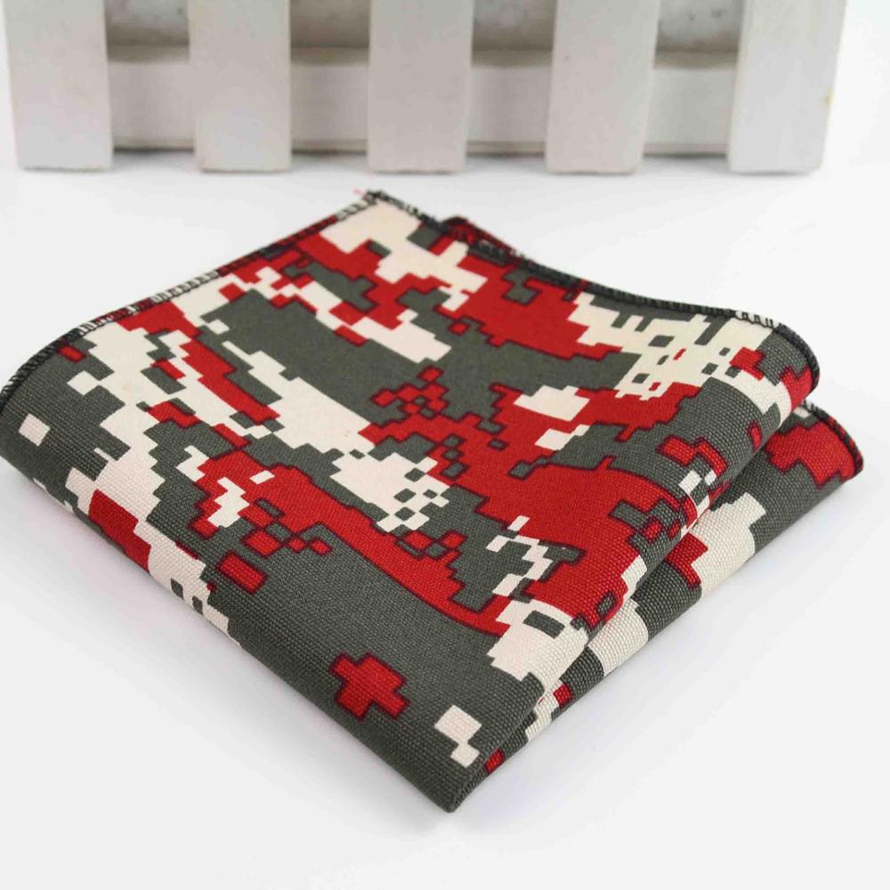 Männer Jahrgang Stil Baumwolle Leinen Taschentuch Blumen- gestreift Karte Flagge Tasche Platz 22*22cm Taschentücher Handtuch Lässig: 28