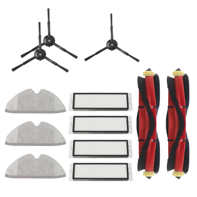 Hepa suodatin moppiliinat rievut harja xiaomi roborock  s5 max  s6 s6 pure  s6 maxv  s4 s5 s50 varaosaa: D