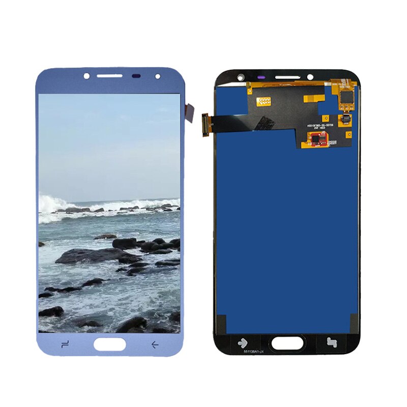 Super Amoled J400 LCD Voor Samsung Galaxy J4 J400 J400F J400G/DS SM-J400F Lcd Touch Screen Digitizer Vergadering j4 LCD J400: TFT Blue