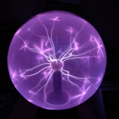 Electrostatic Ball Induction Glow Ball Plasma Ball 10-15 Inch Red Light Blue Light Science Museum Exhibition Ball Lightning Ball: Type8